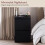 Vida Designs (Black) Denver 2 Drawer Bedside Chest with Power Outlet, Modern Nightstand Storage Table 5