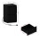 Vida Designs (Black) Denver 2 Drawer Bedside Chest with Power Outlet, Modern Nightstand Storage Table 4