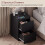 Vida Designs (Black) Denver 2 Drawer Bedside Chest with Power Outlet, Modern Nightstand Storage Table 7