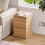 Vida Designs (Pine) Denver 2 Drawer Bedside Chest with Power Outlet, Modern Nightstand Storage Table 3