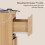 Vida Designs (Pine) Denver 2 Drawer Bedside Chest with Power Outlet, Modern Nightstand Storage Table 6