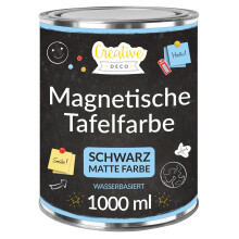 Creative Deco Magnetisch Schwarz Wandfarbe Kreidefarbe Tafelfarbe | 1000ml
