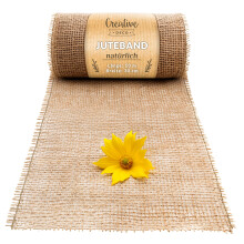Creative Deco Juteband Jute Tischläufer Rolle 30 cm x 10 m | Hochzeitsdeko