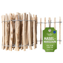 Creative Home Staketenzaun 35cm hoch und 5m lang | Lattenabstand 3-5 cm