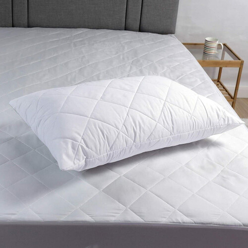 Imperial Rooms (Quilted Filled Pillow x1) Fitted Mattress Protector Single Double King Size 1