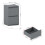 Vida Designs (Grey) Denver 2 Drawer Bedside Chest with Power Outlet, Modern Nightstand Storage Table 4