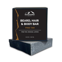 Mountaineer Brand 4-in-1 Barzeep voor Heren | Heren Baardzeep | Shampoo en Voedende Zeep