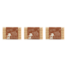San Francisco Soap Company Ziegenmilchseife 3er Pack - Mandel & Ziegenmilch (4 Unzen x 3) | Feuchtigkeitsspendende Naturseife