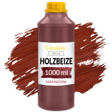 Creative Deco Holzbeize auf Wasserbasis | 1L | Mahagoni Holz Farbe
