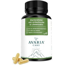 Mariendistel mit Artischocke & Löwenzahn 180 Kapseln – 250 mg Mariendistel (80% Silymarin), vegan & laborgeprüft – Avaria Care