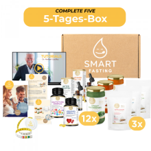5-Tages-Fastenbox – Suppenfasten mit 12 Suppen, Kräutertees & Mikronährstoffen, All-in-One Fastenprogramm – Smart Fasting
