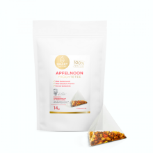 Apfelnoon Früchtetee – 21 Pyramidenbeutel à 2 g, 100% Natur, ohne Zucker- & Aromazusatz – Smart Fasting