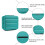 KONO cosmetics Trousse de maquillage rigide compacte pour bagage cabine 4
