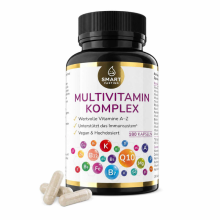 Multivitamin Komplex 180 Kapseln – Vitamine A–Z & Mineralstoffe mit Zink, Selen & Vitamin D3, vegan, 3 Monate – Smart Fasting