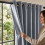 (66x84inch-Single Panel Only, Grey) 100% Blackout Linen Curtains 185GSM Triple Layer Technology 2