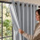 (66x84inch-Single Panel Only, Silver) 100% Blackout Linen Curtains 185GSM Triple Layer Technology 2
