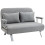 Two-Seater Click-Clack Sofa Bed - Light Grey 1