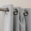 Imperial Rooms (Blackout Ringtop - Light Grey) 66x84 Dual Panel Curtains with Free Tiebacks | Premium Quality Drapes 5