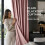 Imperial Rooms (Linen Ringtop - Blush) 66x84 Dual Panel Curtains with Free Tiebacks | Premium Quality Drapes 2