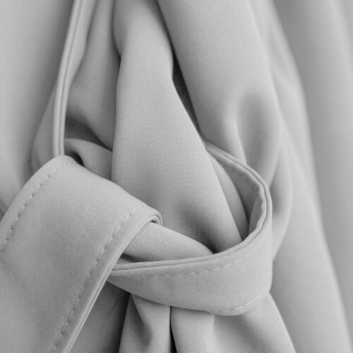 Imperial Rooms (Blackout Ringtop - Light Grey) 66x84 Dual Panel Curtains with Free Tiebacks | Premium Quality Drapes 1
