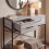 Vida Designs (Grey) Brooklyn Industrial 2 Drawer Console Table Shelf 5