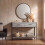 Vida Designs (Grey) Brooklyn Industrial 2 Drawer Console Table Shelf 2