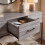 Vida Designs (Grey) Brooklyn 3 Drawer Console Table Hallway Storage 4