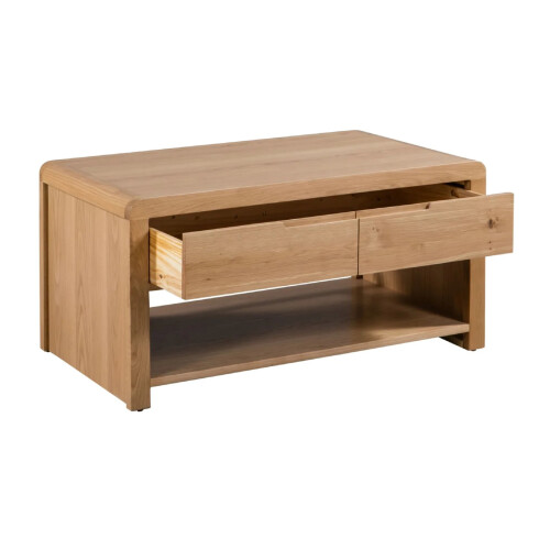 Curve Oak Coffee Table 2