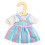 Vestido de boneca - BIGJIGS - Vestido listrado - Azul pastel - Para bonecos de 25 cm - Materiais suaves e laváveis 1
