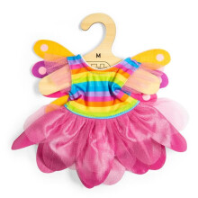 Vestido de fada para bonecas - BIGJIGS - Vestido de fada arco-íris - Arco-íris - 30 cm - Lavável