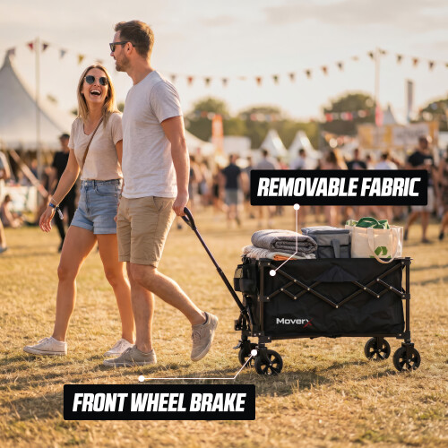 MoverX 120L/100kg Folding Camping Trolley 1