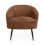 Dahlia Rust Brown Linen Upholstered Accent Chair 3