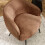 Dahlia Rust Brown Linen Upholstered Accent Chair 4