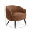 Dahlia Rust Brown Linen Upholstered Accent Chair 5