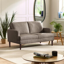 Daisy Coyote Grey Chenille 2 Seater Sofa