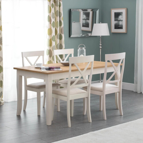 Davenport Oak/White Dining Table 2
