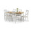 Davenport Oak/Elephant Grey Dining Table 3