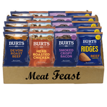 Box of Burts Crisps - Meat Feast Flavours 20 x 40g
