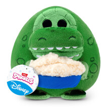 Snackles Disney Peluche 20 cm (Rex & Popcorn) di ZURU - Peluche Ultra-Morbido con Accessorio Snack
