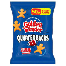 30x Golden Wonder Quarterbacks Cheeseburger Flavour 27g