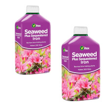 Vitax Seaweed Iron Feed Lime Hating Plants 1L Pack of 2