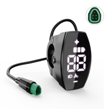VD03 Écran de contrôle pour vélo électrique, Affichage LED 1,5 pouce, Protocole CAN, Étanche IP67 pour moteurs Bafang BBS01B/02B