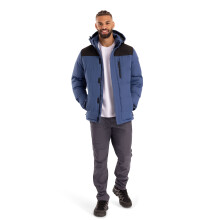 (M, Indigo Tone) Trespass Mens Waterproof Casual Jacket - Ahmor
