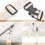 Τσάντα ώμου Crossbody από κοτλέ, τσάντες στήθους με πολλές τσέπες και φερμουά 5