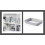 Curver 2x Grey A4 Paper Tray Curver Basket Plastic Rattan 2