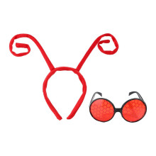 Hummel-Kostümset für Kinder und Erwachsene: Bienenkostüm, Antennen-Stirnband, Antennenbrille – perfekt für Halloween, Cospla