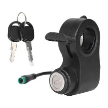 Compatibel met elektrische scooter-aansluitingsslot voor Kukirin G2 Max met 5-pins geïntegreerd gashendelslot.