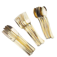 18-teiliges Einwegbesteck-Set aus Kunststoff für Partys, Veranstaltungen und Picknicks | 18 Besteckteile