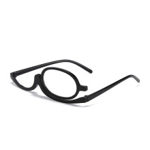 Gafas de maquillaje de una sola cara para mujer, plegables y giratorias, ideales para leer y maquillar los ojos.