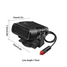 Calefactor de coche de alta potencia, desempañador, calefactor de coche, ventilador de coche, calefactor de 12 V, calentamien
